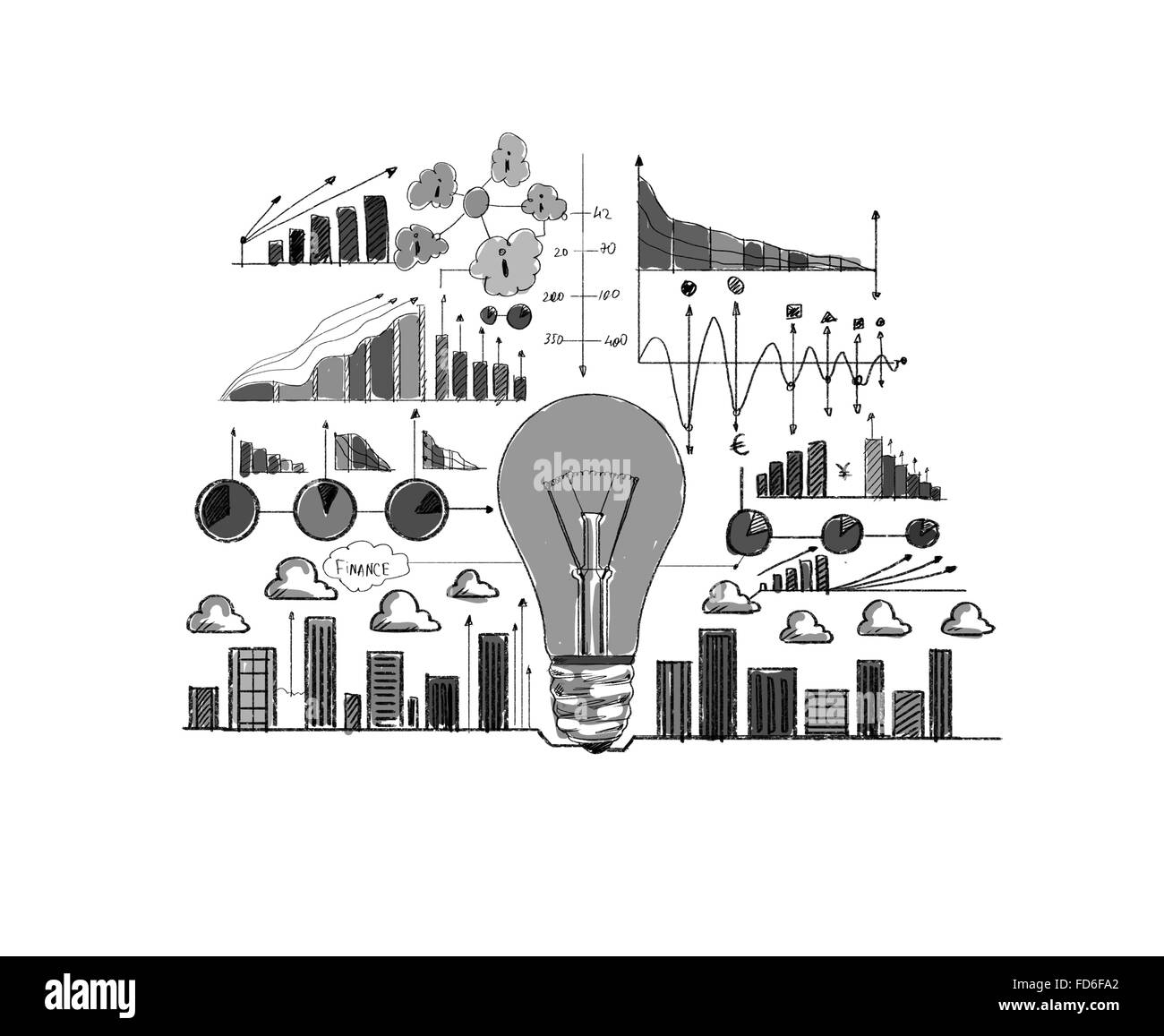 Chart drawings Black and White Stock Photos & Images - Alamy