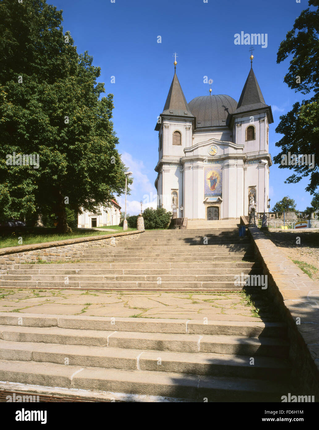 Famous pilgrim church at Moravia - Czech republic Stock Photo