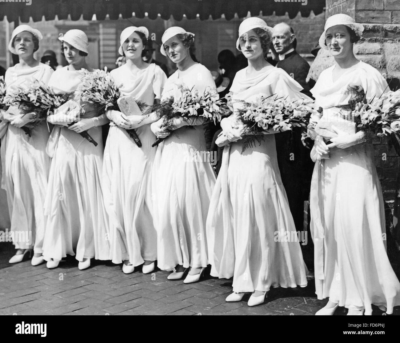 Wedding in the UK, 1932 Stock Photo