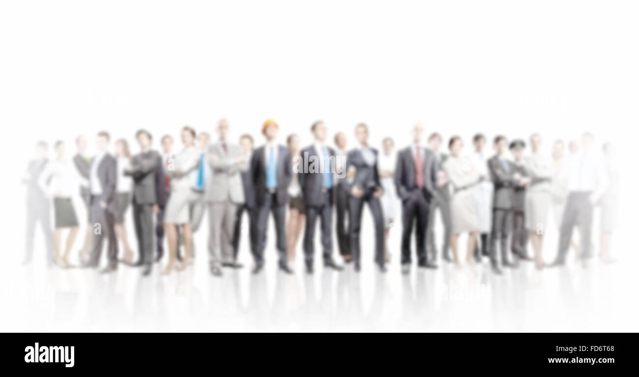 Large crowd of business people. Teamwork concept Stock Photo