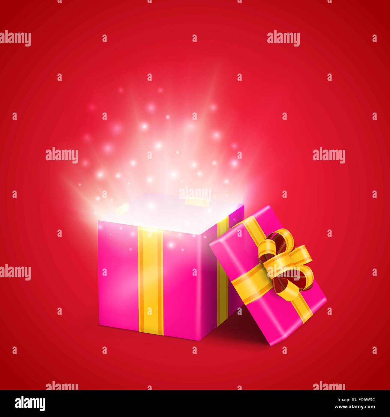 Opened gift box Stock Vector Image & Art - Alamy