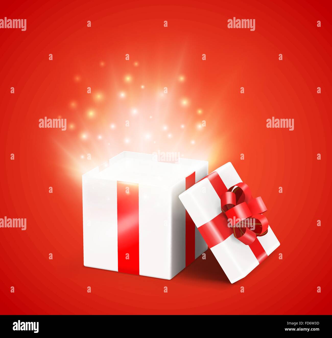 Opened gift box Stock Vector Image & Art - Alamy