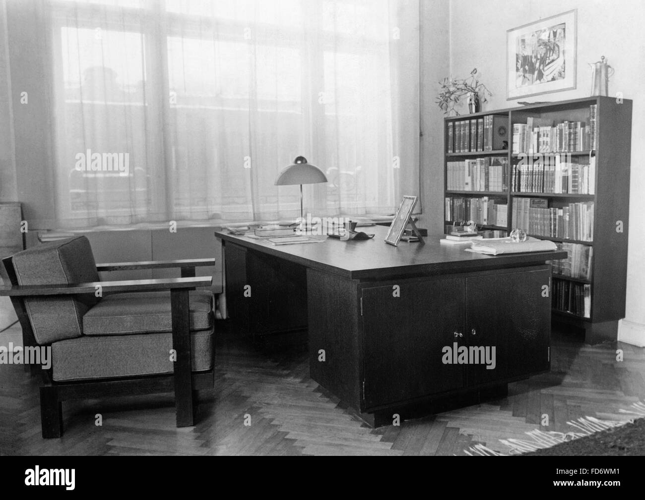 Office of a writer, 1934 Stock Photo