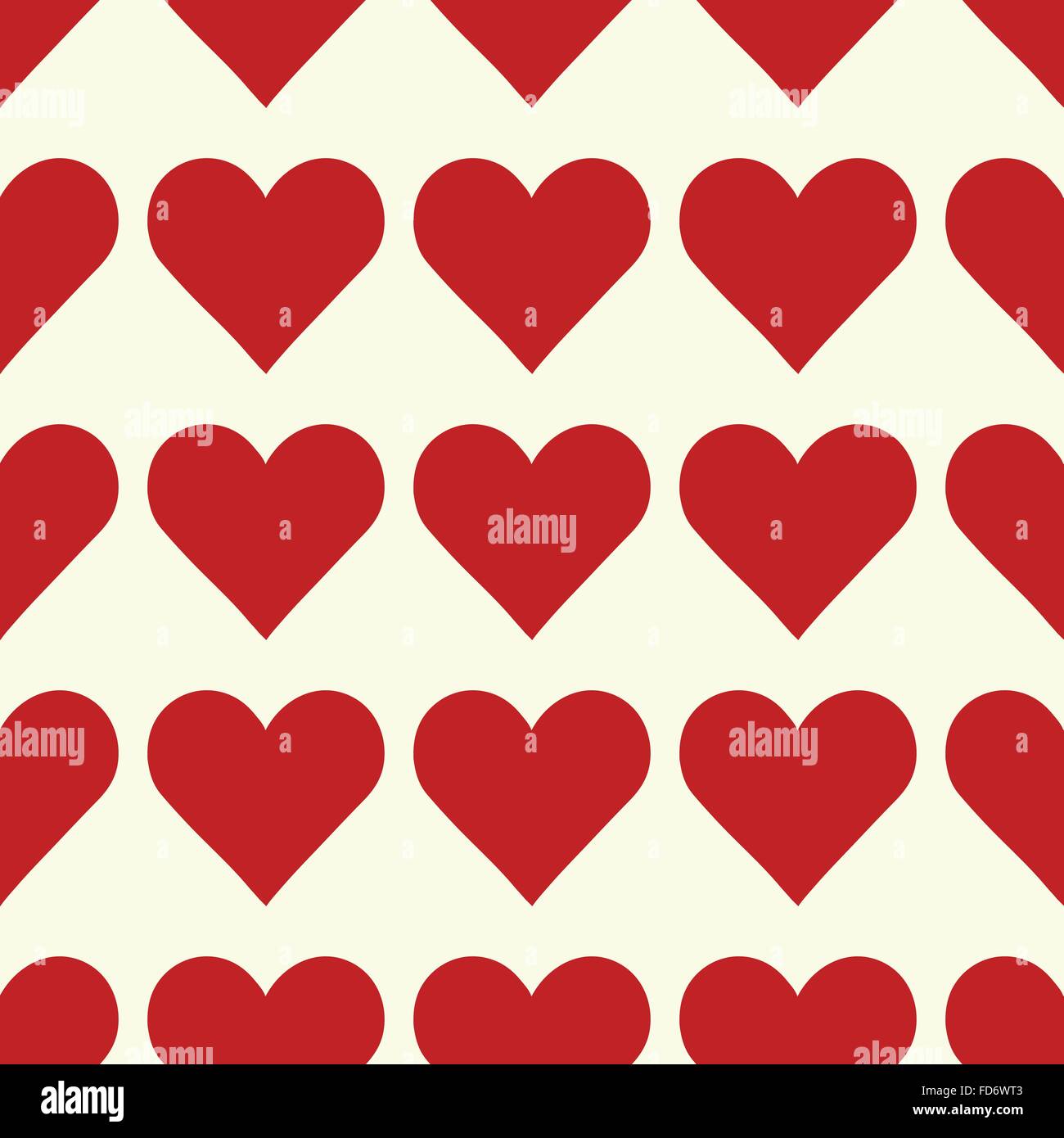Seamless pattern with red hearts Stock Vector Image & Art - Alamy