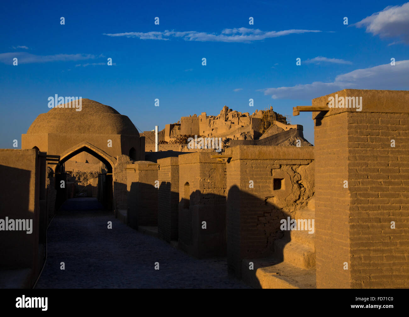 the old citadel of arg-é bam, Kerman Province, Bam, Iran Stock Photo
