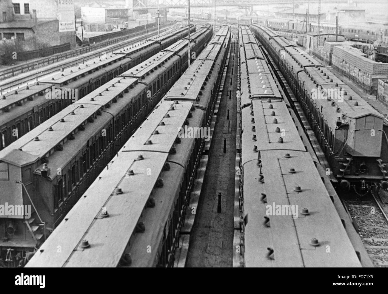 Trains of the Deutsche Reichsbahn (German Reich Railway), 1938 Stock Photo