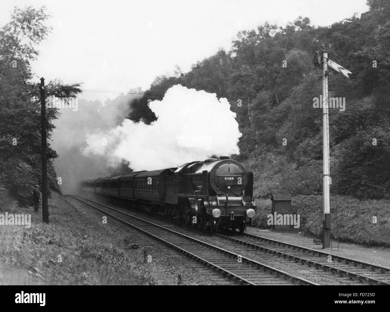 Steam locomotive in Great Britain, 1932 Stock Photo - Alamy