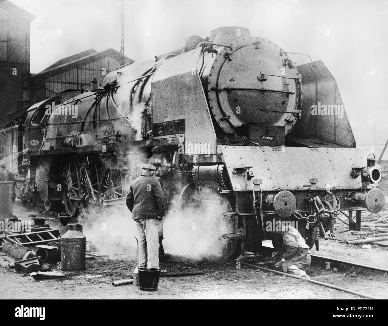 Locomotive in France, 1930s Stock Photo