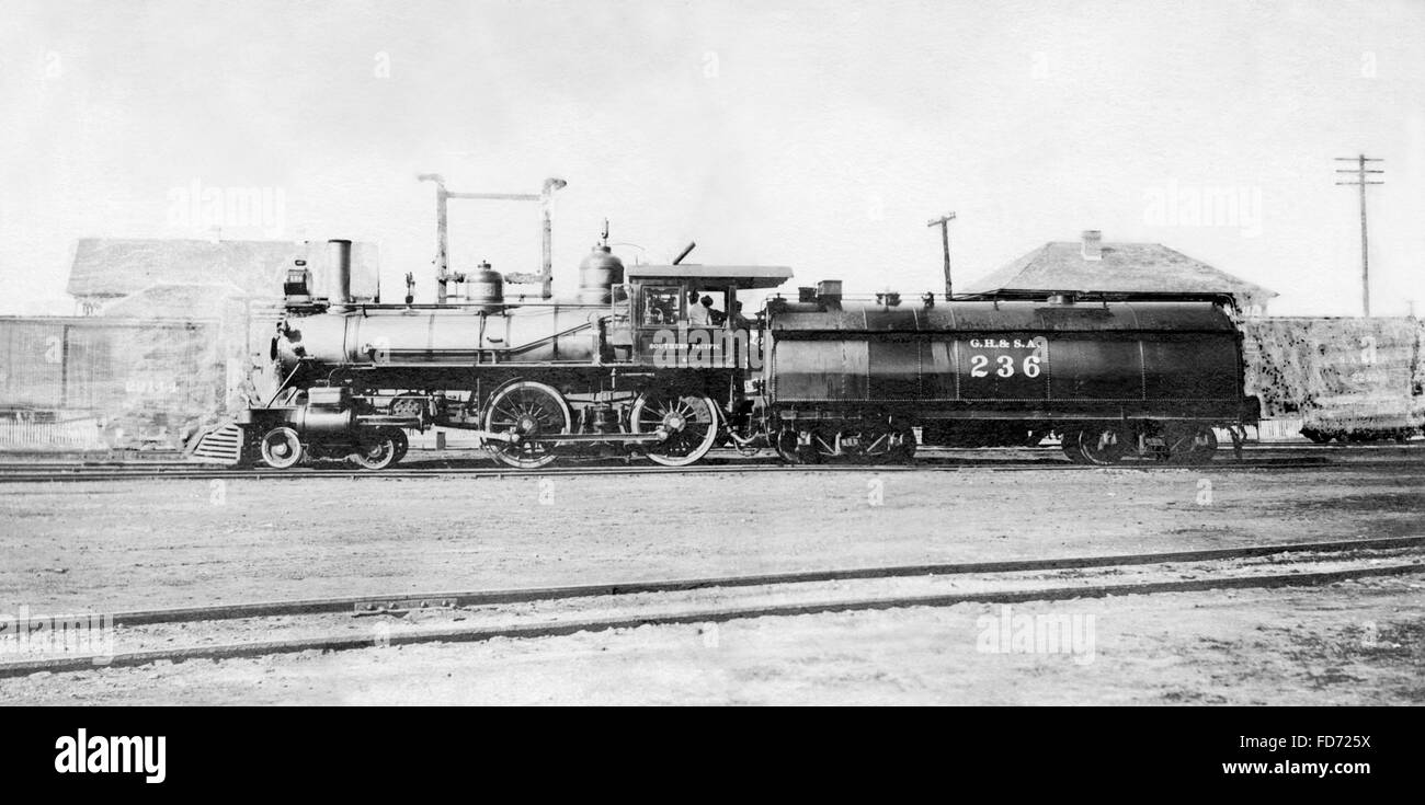Locomotive in the United States, 1905 Stock Photo