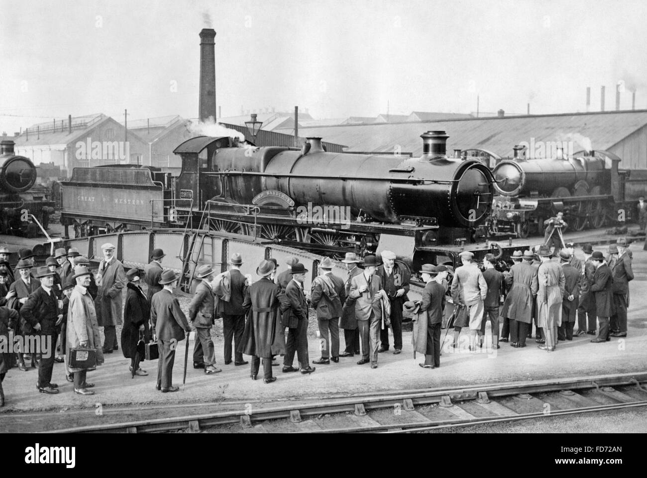Steam locomotive in Great Britain, 1927 Stock Photo - Alamy