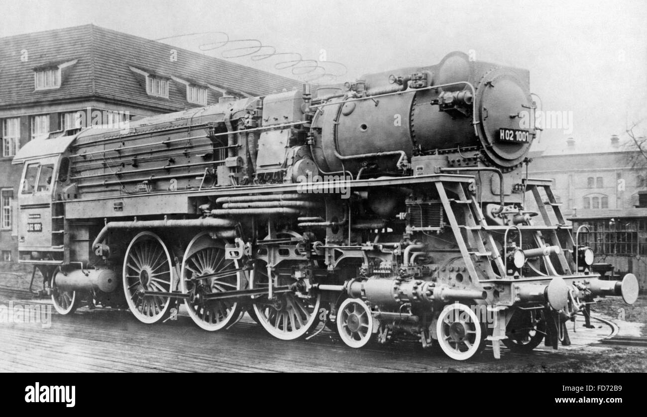 Steam locomotive in Germany, 1930 Stock Photo