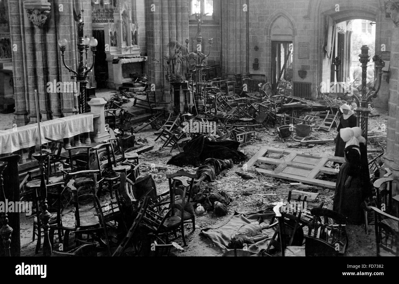 Bombardement of Ostende, 1917 Stock Photo Alamy