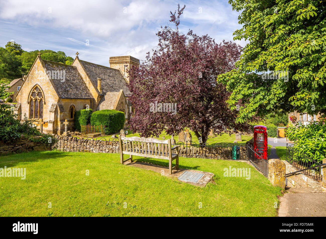 St Barnabas Church at Snowshill, Cotswolds, Gloucestershire, England