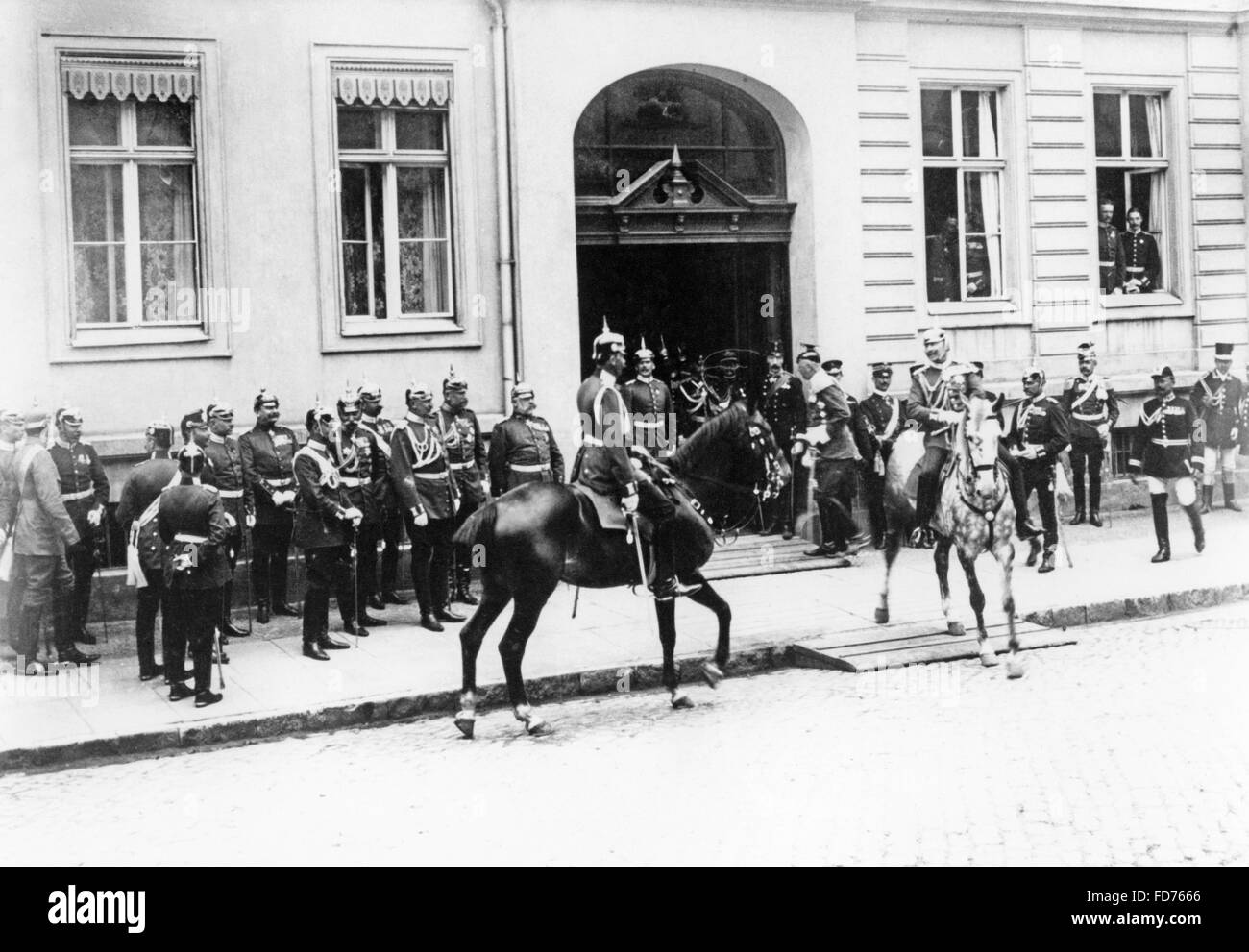Wilhelm II in Potsdam, 1901 Stock Photo
