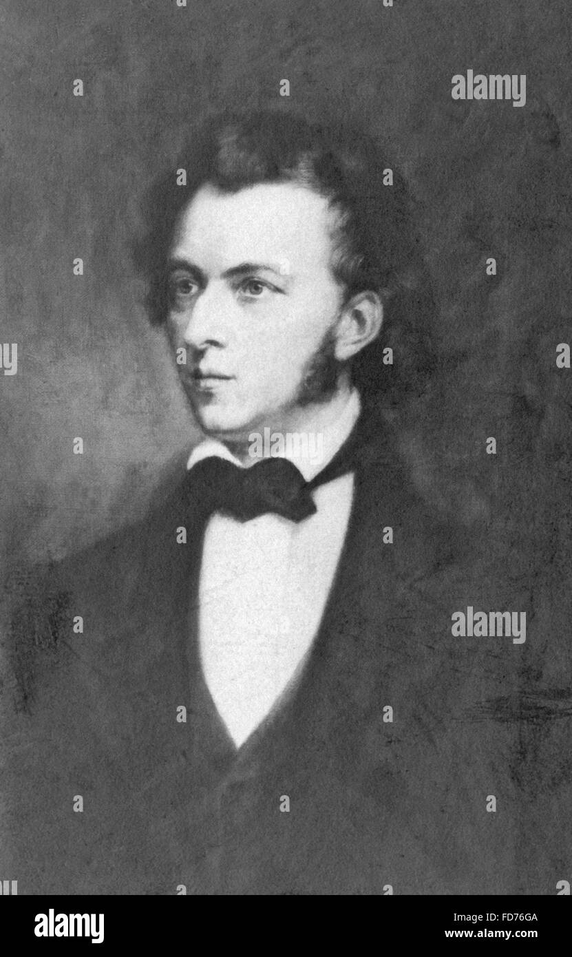 Portrait of Felix Mendelssohn-Bartholdy Stock Photo