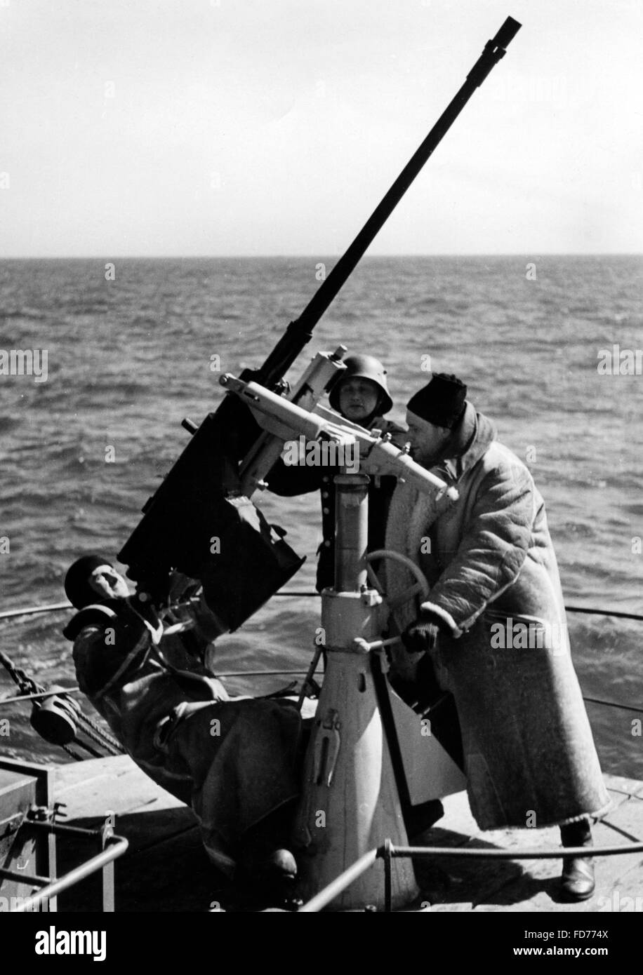 German Anti-Air Raid Defense in the Second World War Stock Photo