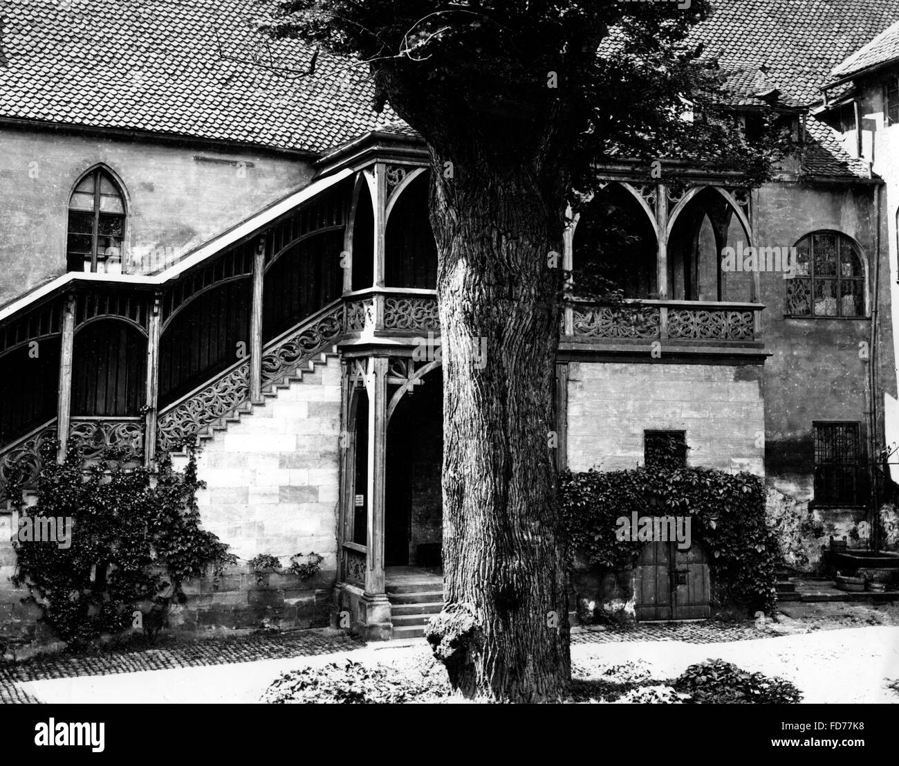 Nuremberg Kaiserburg (imperial castle) courtyard Stock Photo