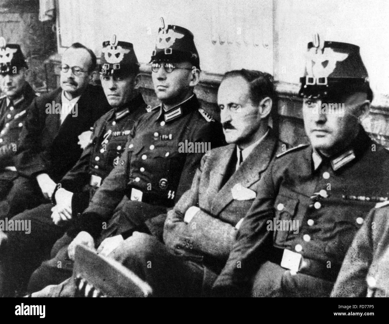 Ulrich von Hassell and Paul Lejeune-Jung before the People's Court in Berlin, 1944 Stock Photo