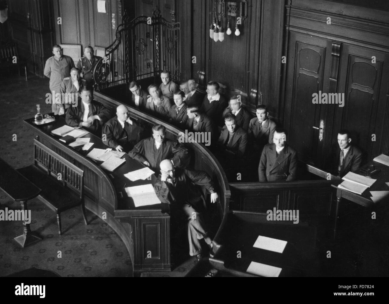 Trial of opponents of National Socialism, 1934 Stock Photo