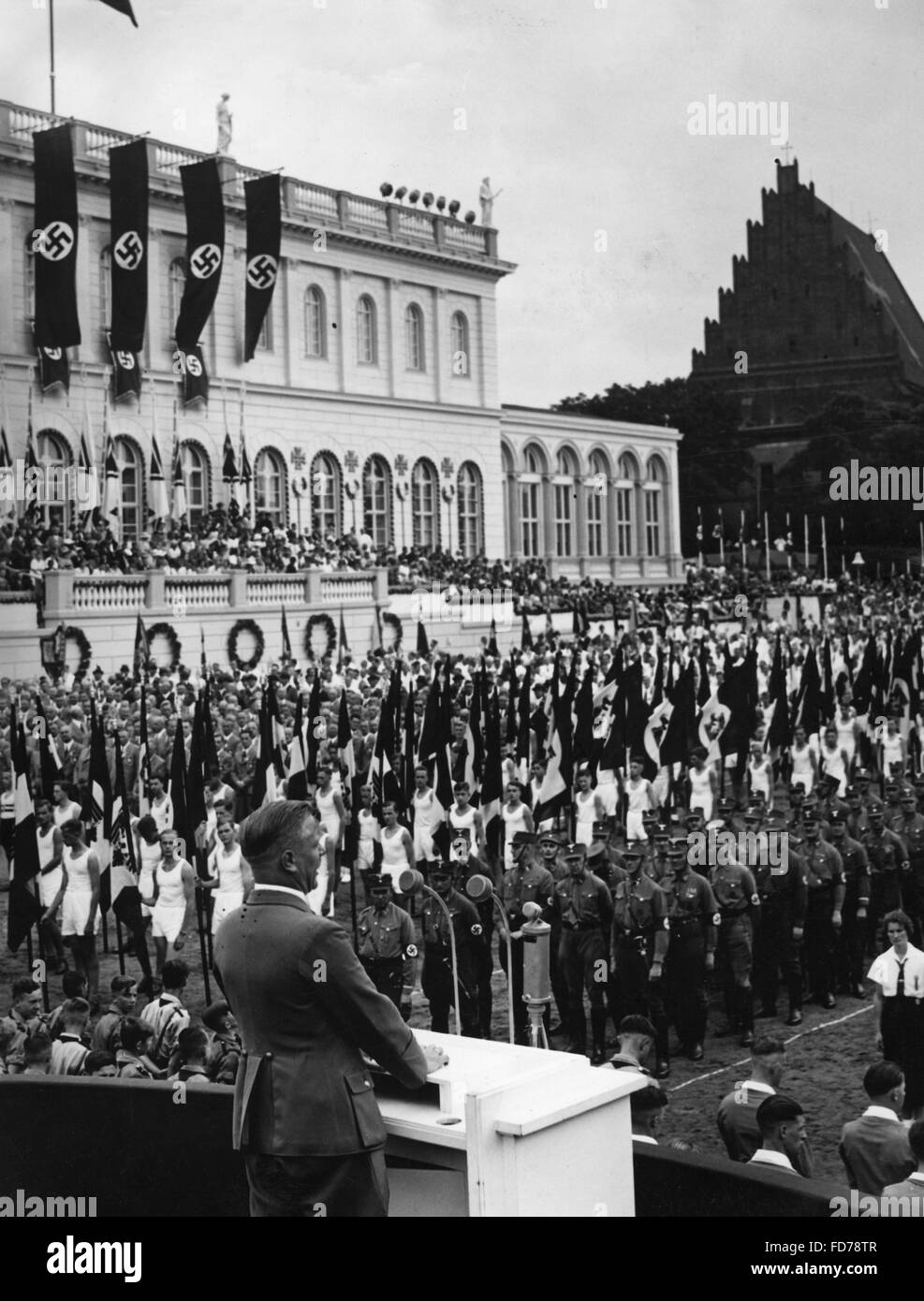 Josef Wagner at the German Gymnastics and Sports Festival in Wroclaw, 1938 Stock Photo