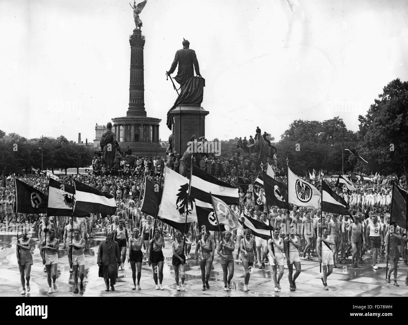 Potsdam – Berlin relay race, 1930s Stock Photo