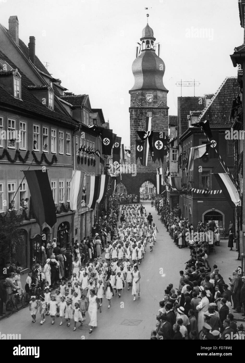 75 years of German Gymnastics Association in Coburg, 1935 Stock Photo