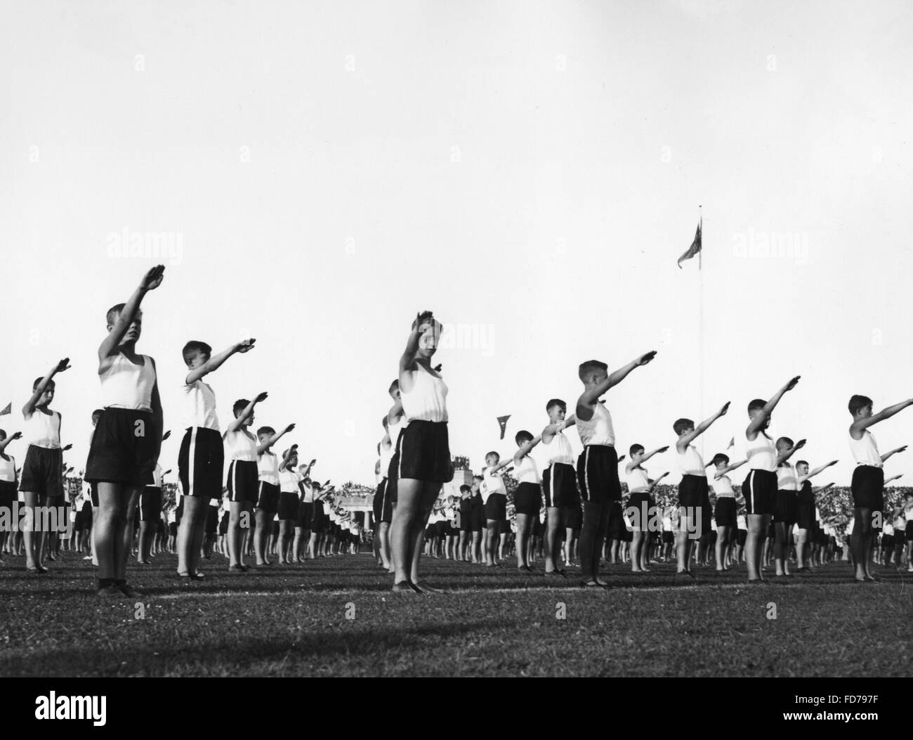 School sports event in Berlin, 1934 Stock Photo
