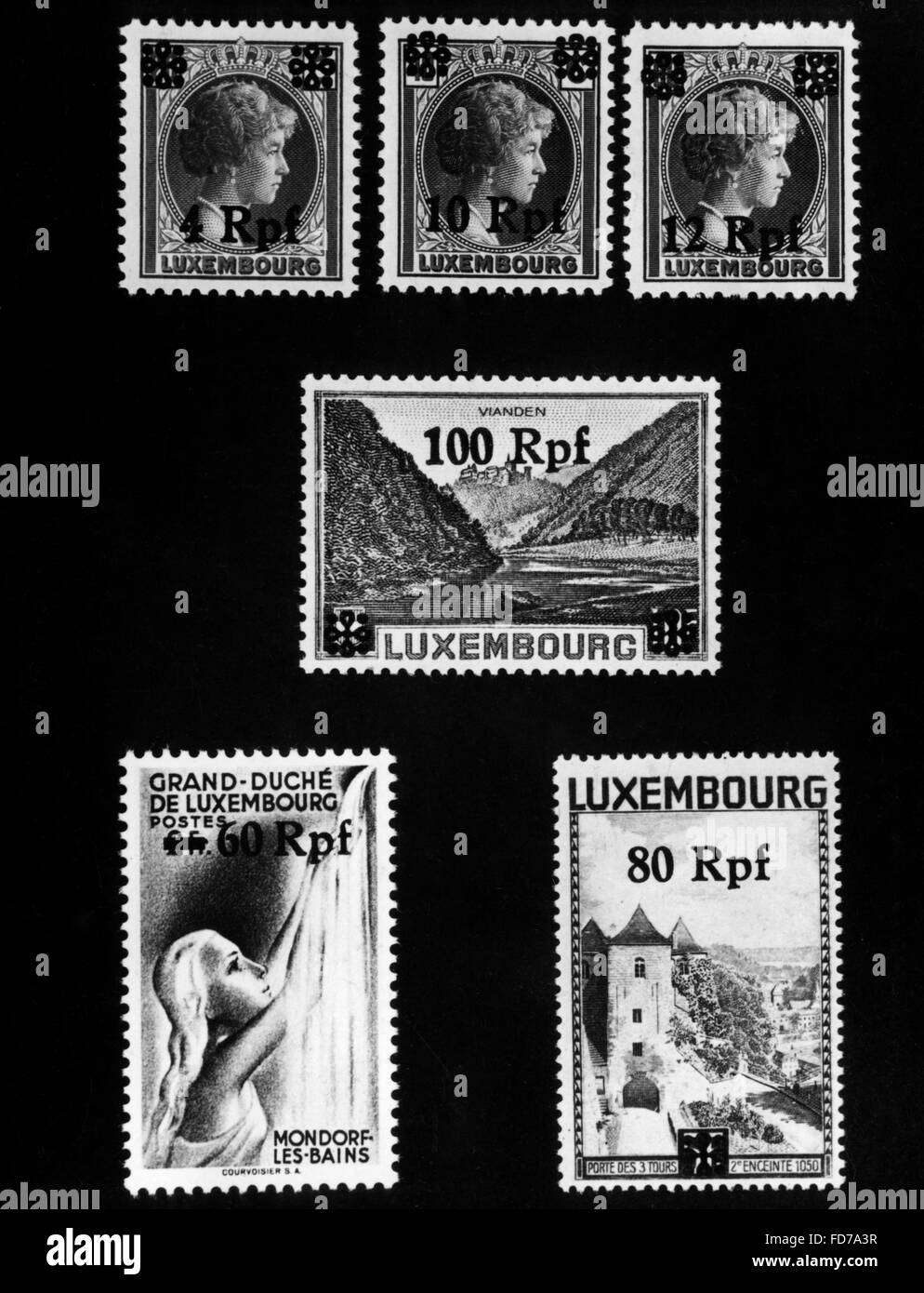 Stamps Luxembourg High Resolution Stock Photography and Images Alamy