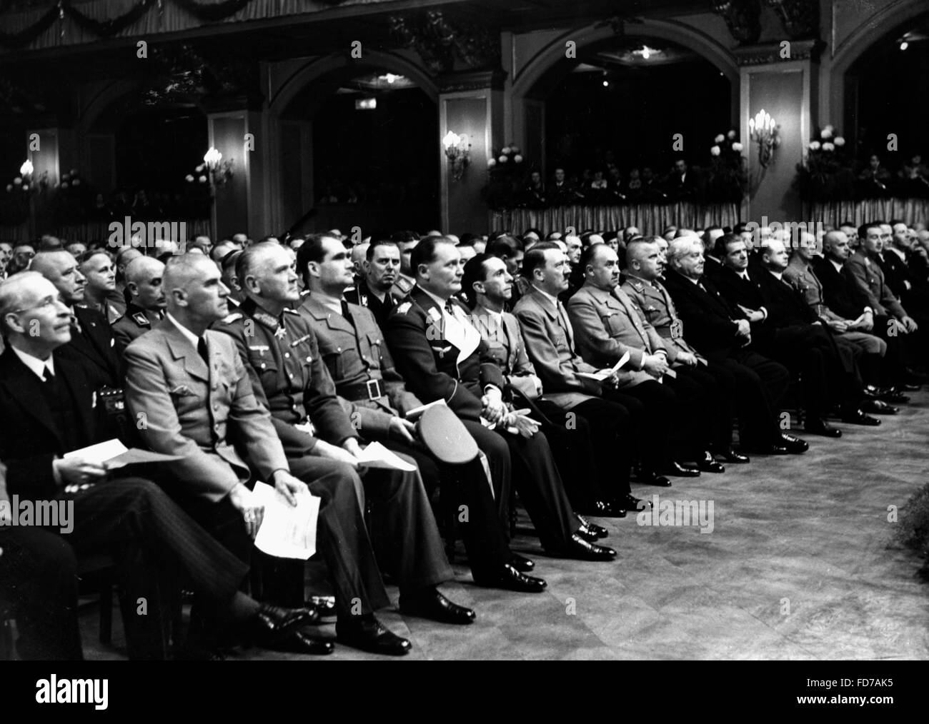 Announcement of the Reich Culture Senate at the Berlin Philharmonie, 1935 Stock Photo