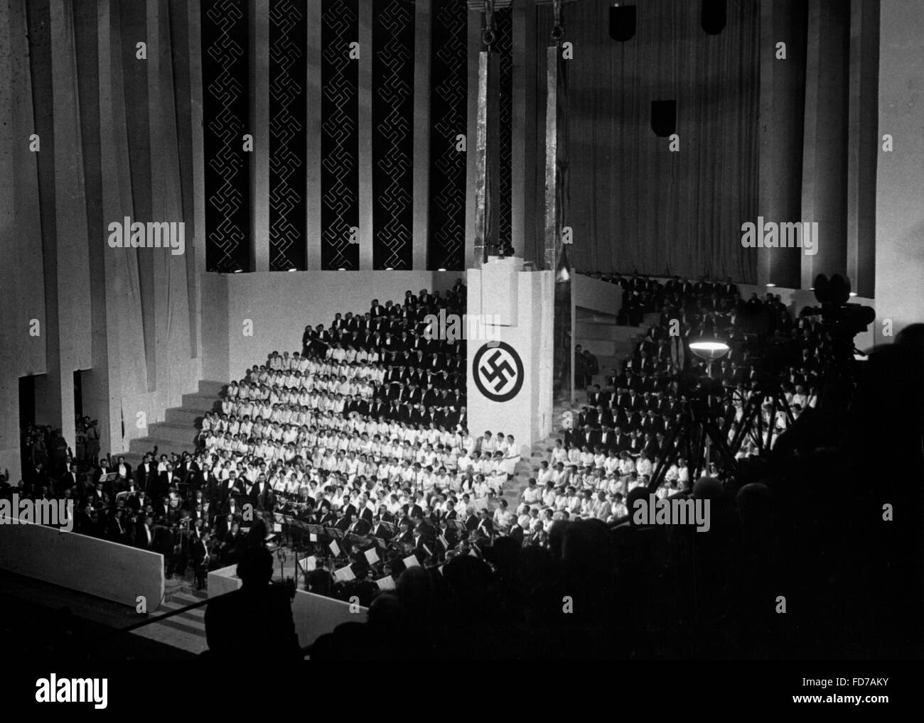 Annual rally of the Reich Chamber of Culture in the Berlin Sportpalast, 1936 Stock Photo