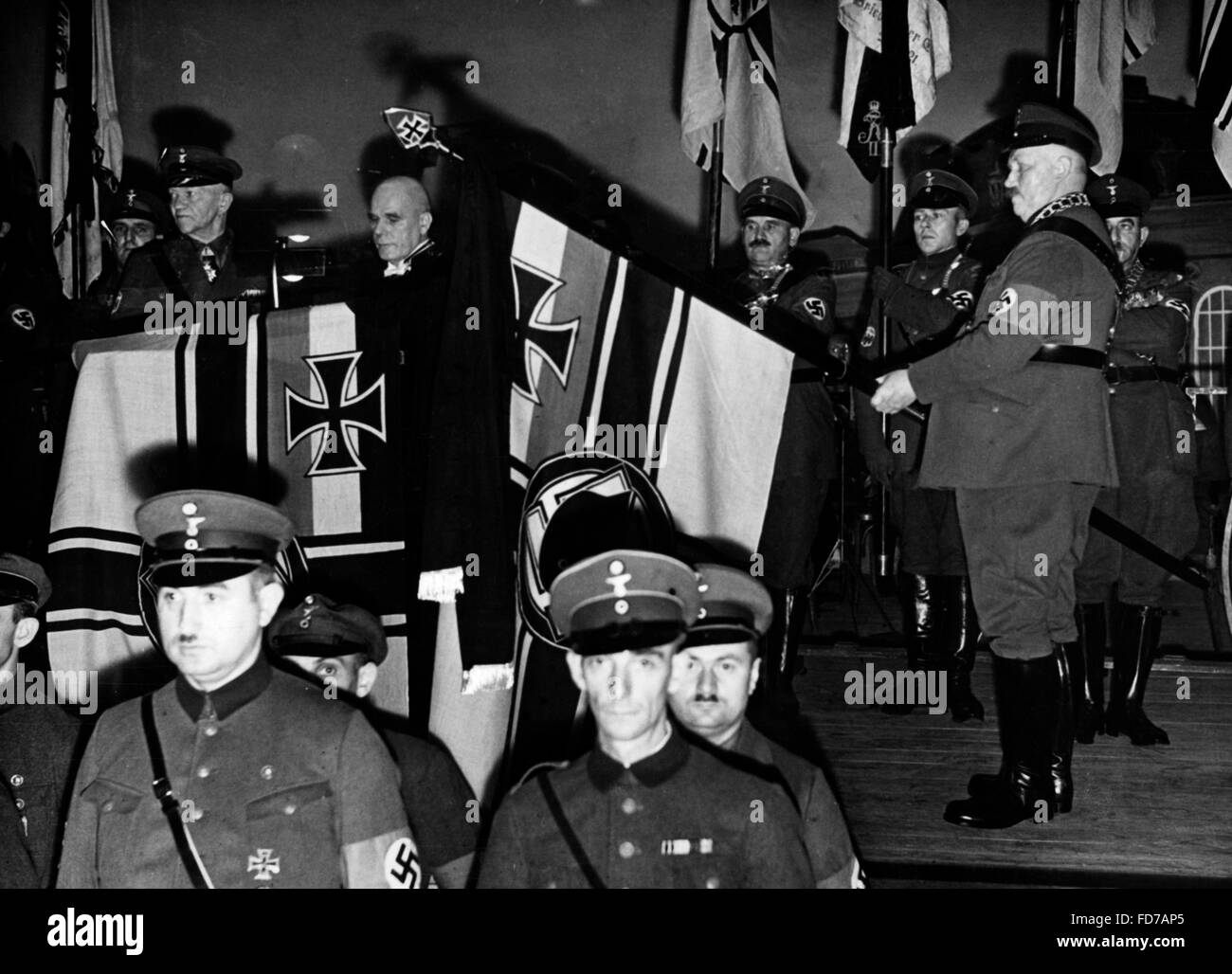 Consecration of flags in Berlin, 1934 Stock Photo - Alamy