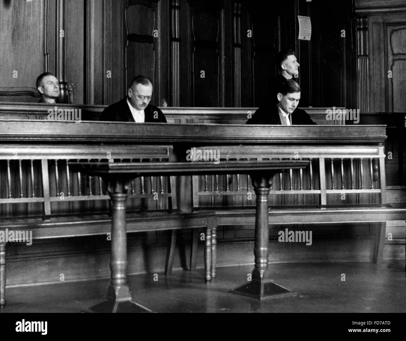 Trial against Walter and Max Goetze in Berlin, 1938 Stock Photo