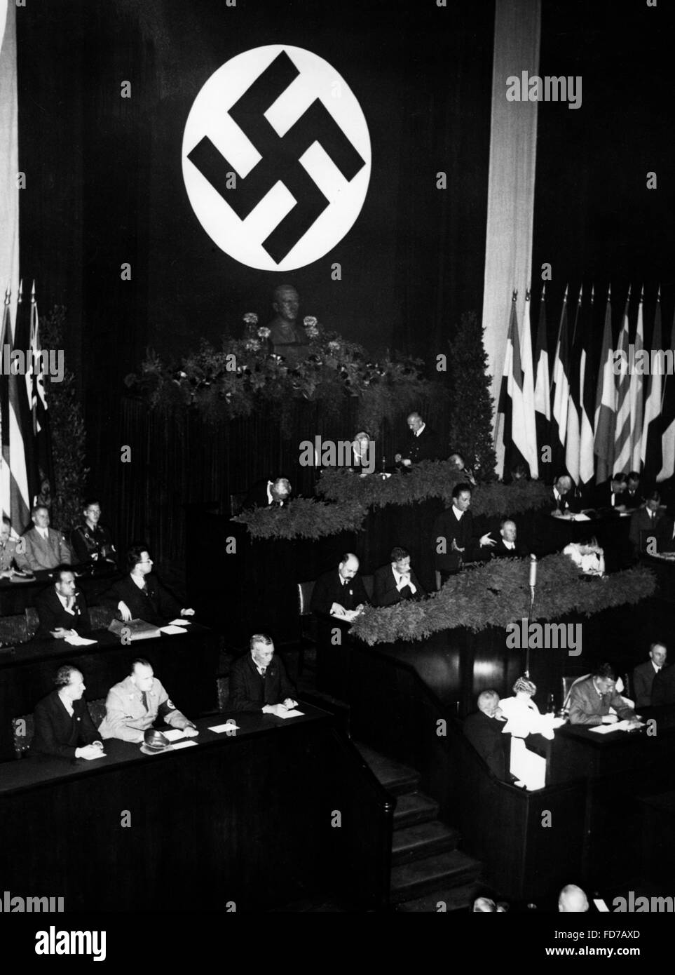 Joseph Goebbels at the International Penal and Penitentiary Congress, Berlin 1935 Stock Photo