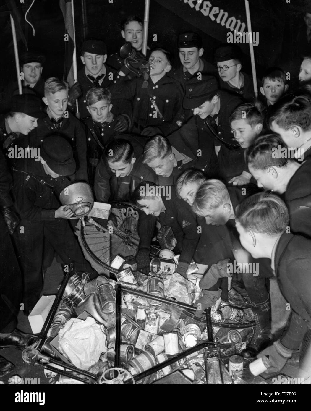 Waste collection, 1930s Stock Photo