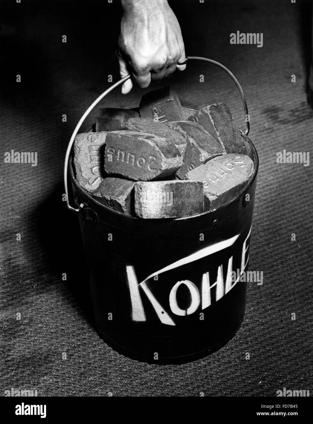 German fuels in the household, 1930s Stock Photo