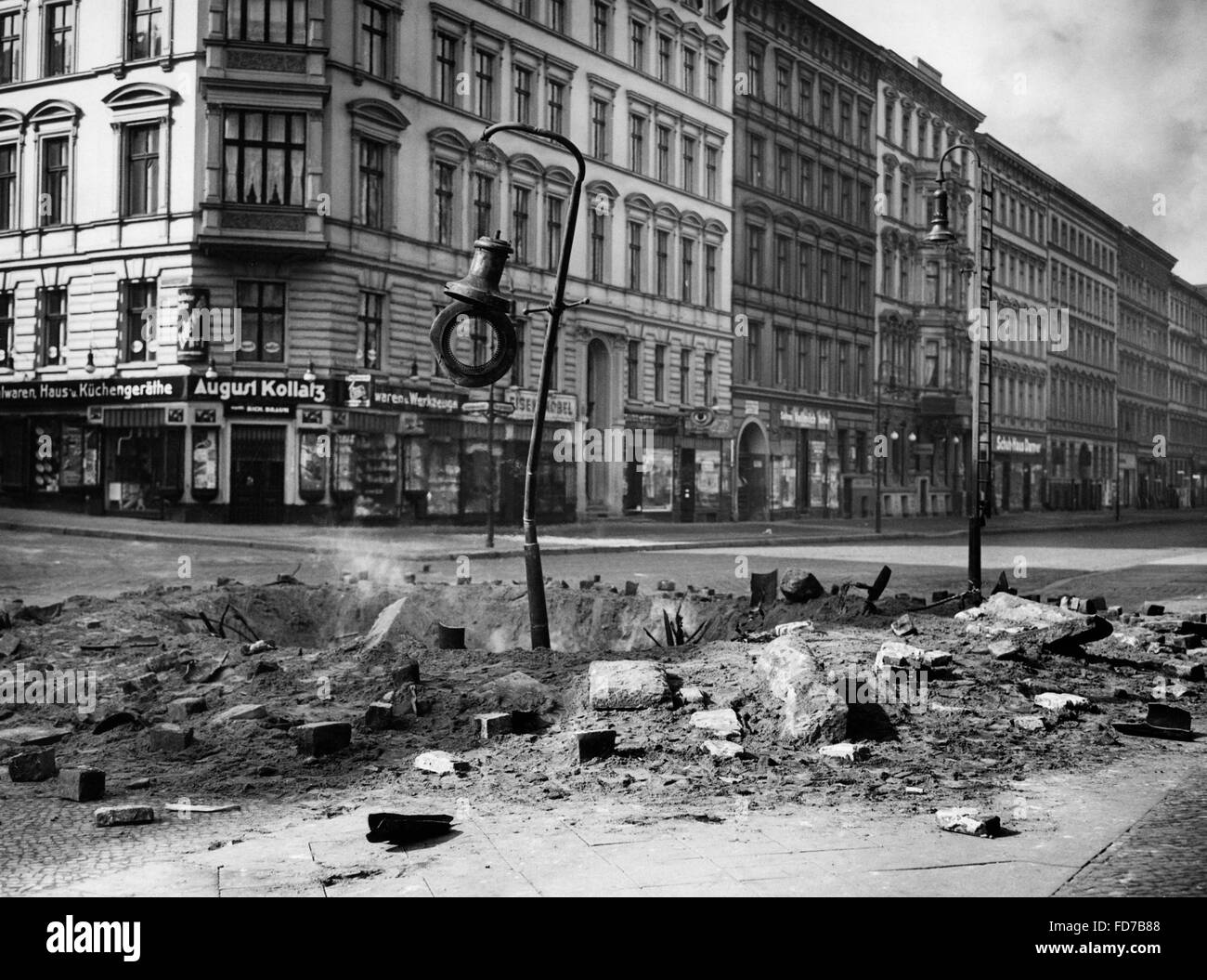 Air raid drill in Kreuzberg, 1935 Stock Photo