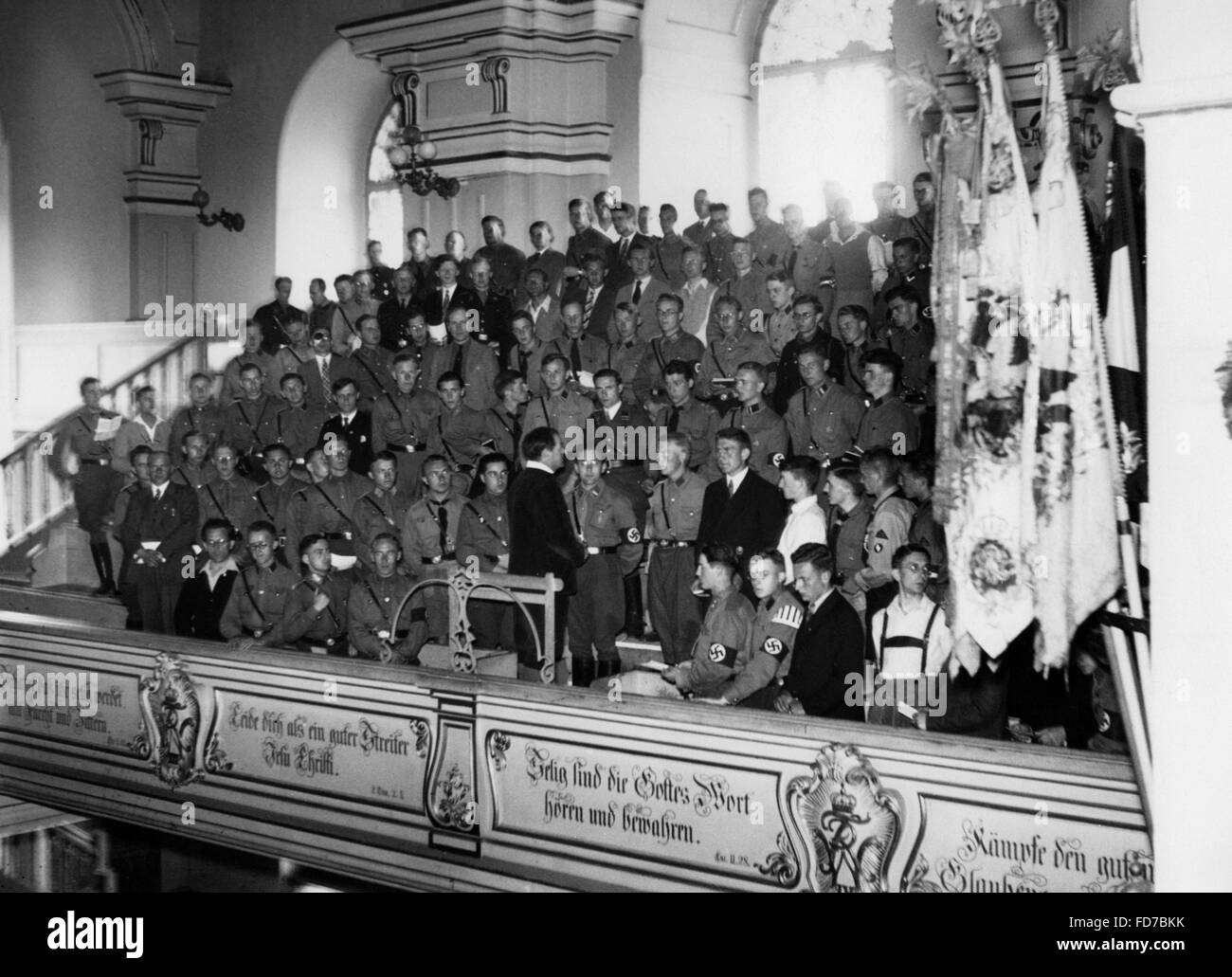 SA men in the singing choir, 1934 Stock Photo