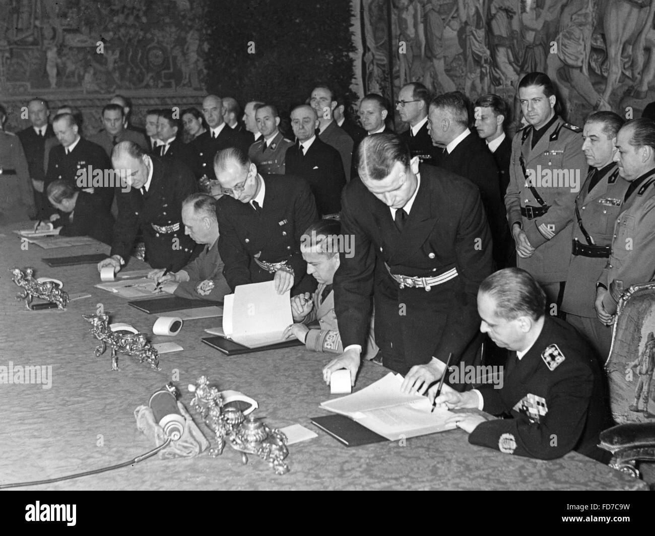 Hungary joins the Tripartite Pact, 20.11.1940 Stock Photo