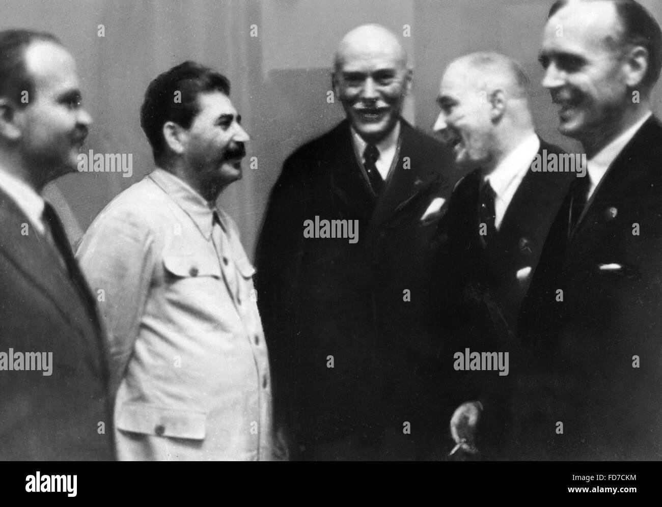 Molotov Ribbentrop Pact, 23.8.1939 Stock Photo