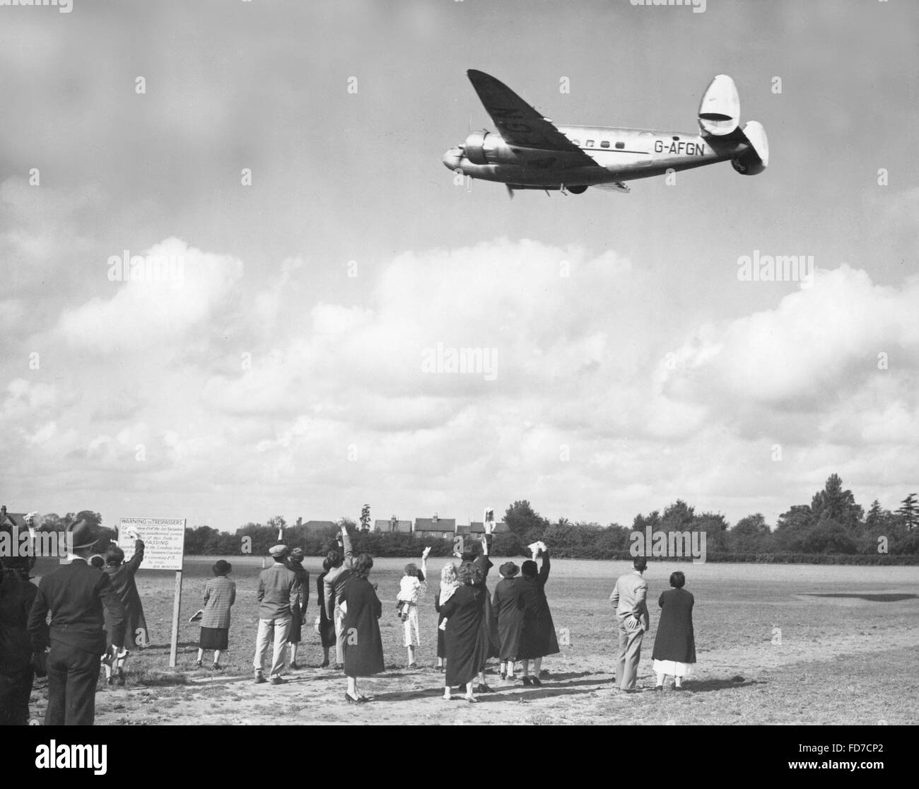 Chamberlain flies to Bad Godesberg, 1938 Stock Photo