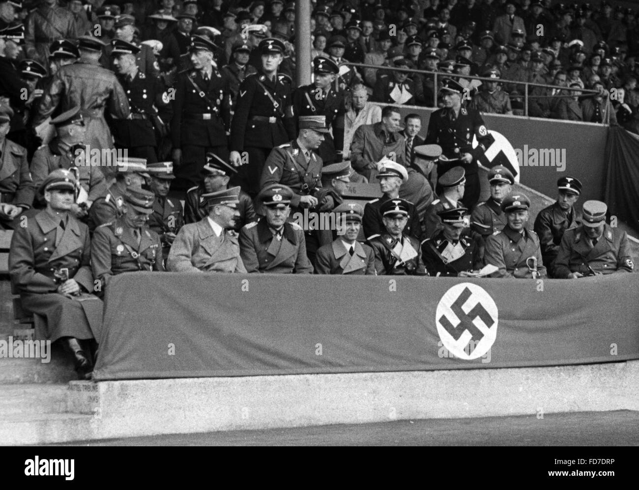 VIP box at the NS Kampfspiele (Nazi Competitive Games), 1937 Stock Photo