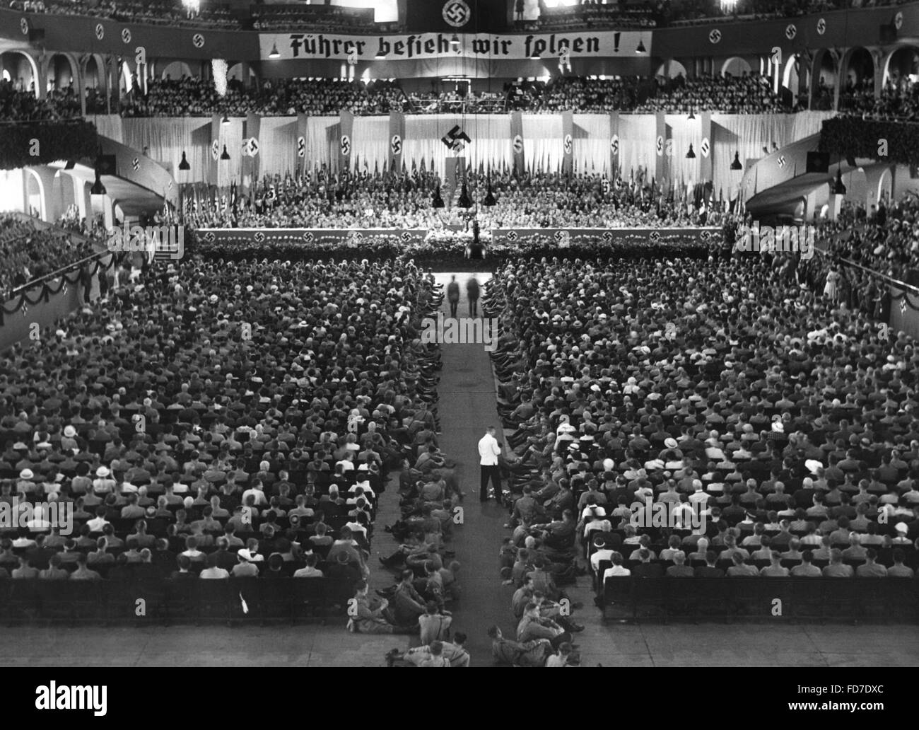Gautag of the NSDAP in the Berlin Sportpalast, 1935 Stock Photo