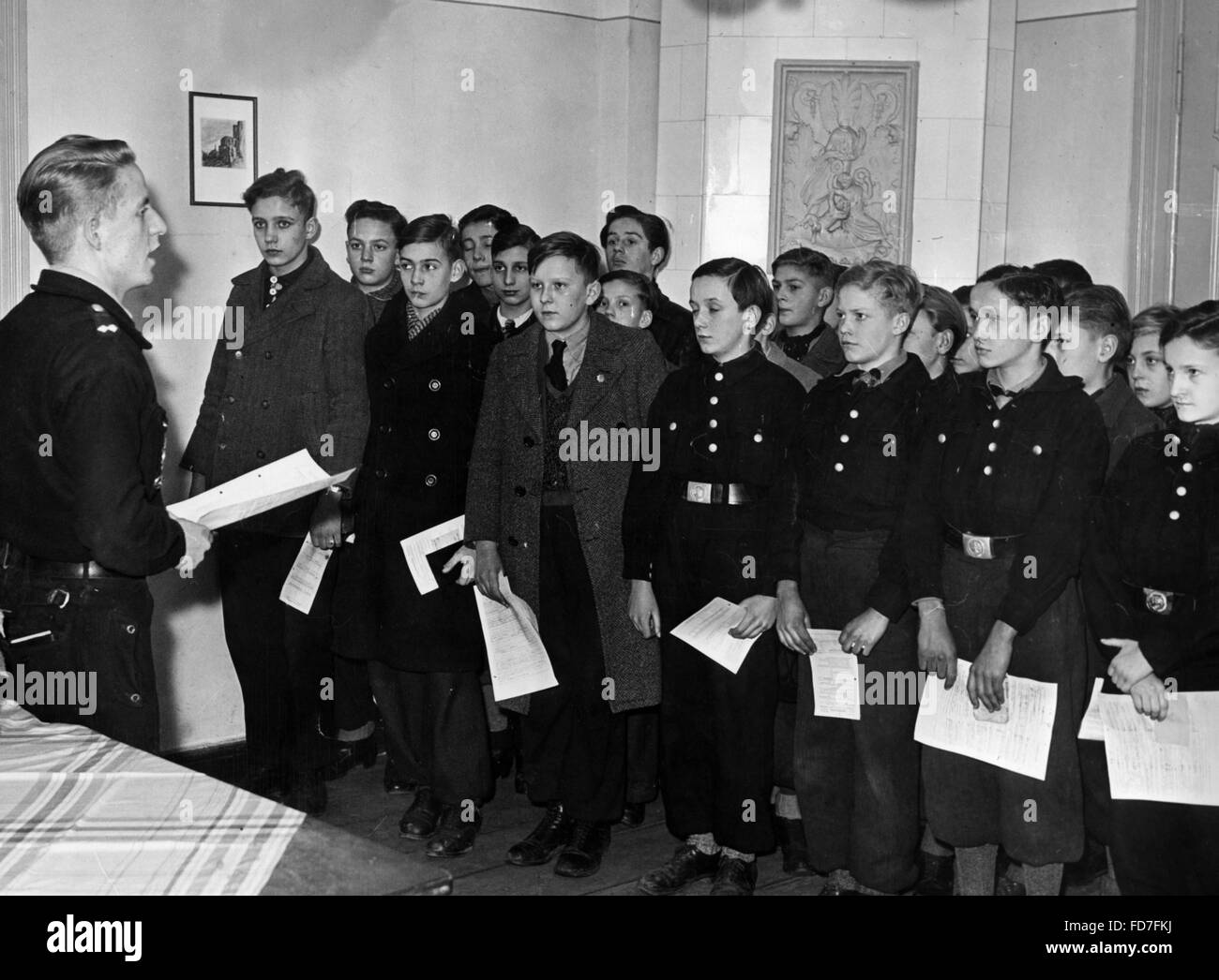 Census appeal of the Hitler Youth, 1944 Stock Photo