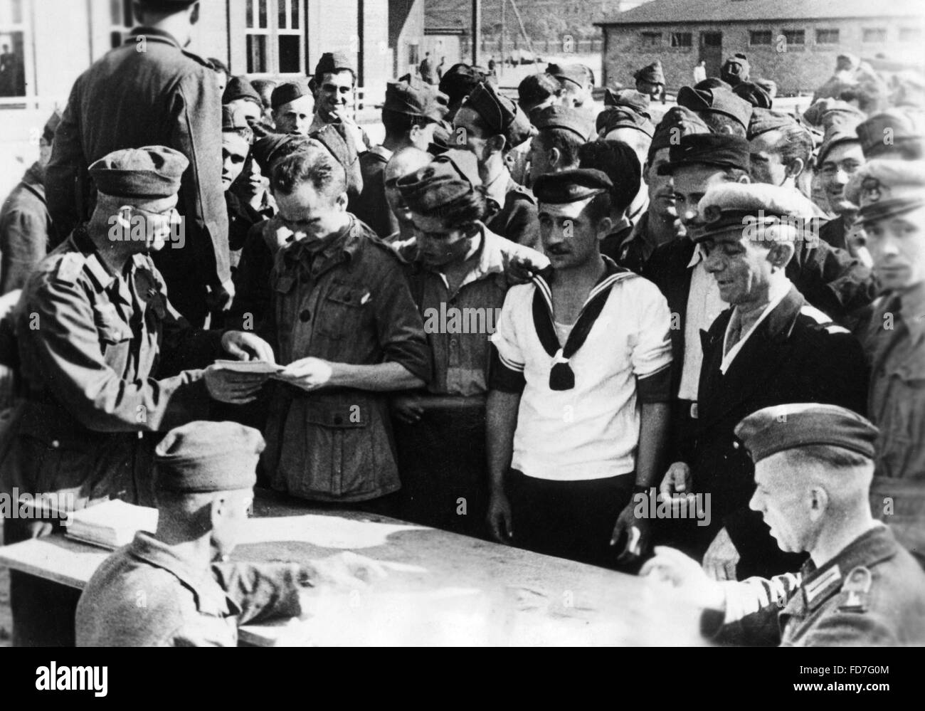 Italian Interned In Germany, 1944 Stock Photo - Alamy