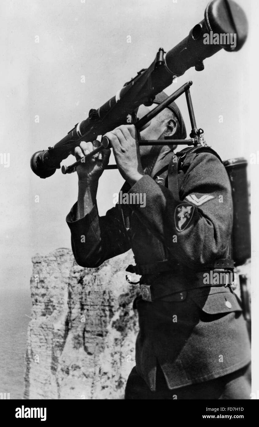 German observation post on the Atlantic Wall, 1943 Stock Photo