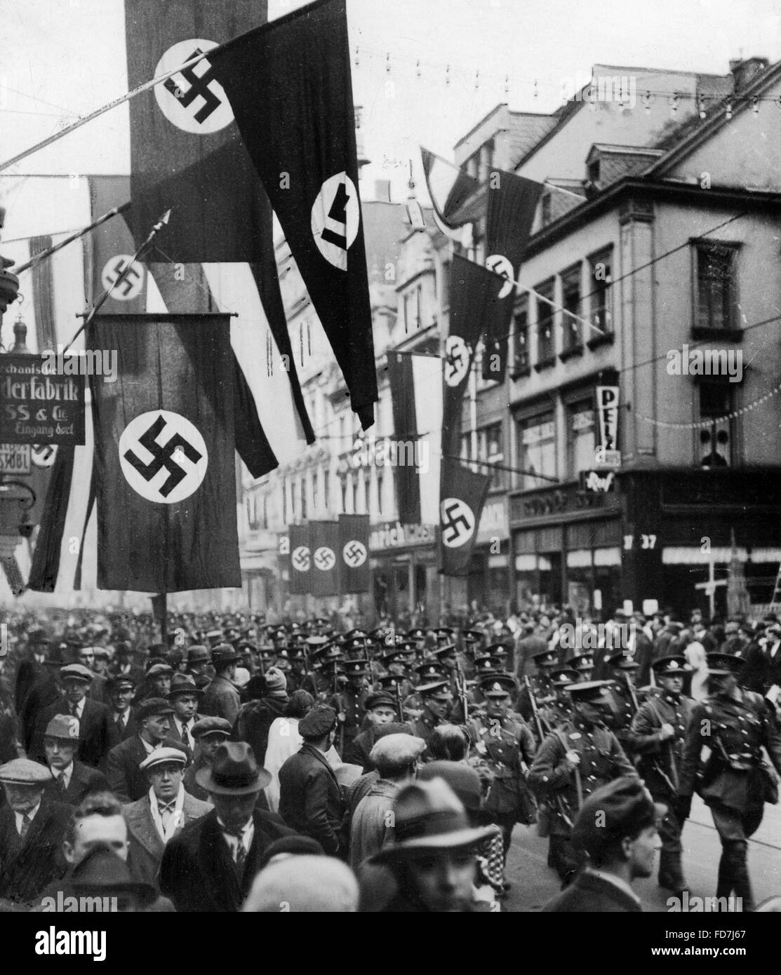 British delegation for the Saar plebiscite, 1934 Stock Photo