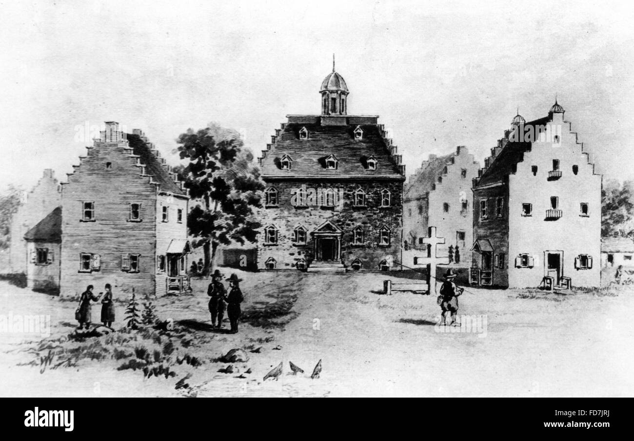 New York in the 17th Century Stock Photo