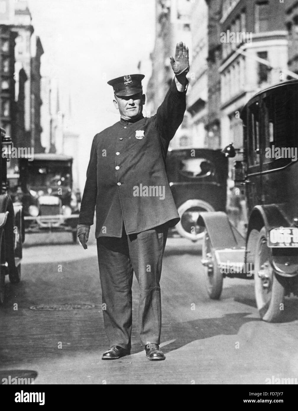 Traffic policeman in the USA, 1935 Stock Photo - Alamy