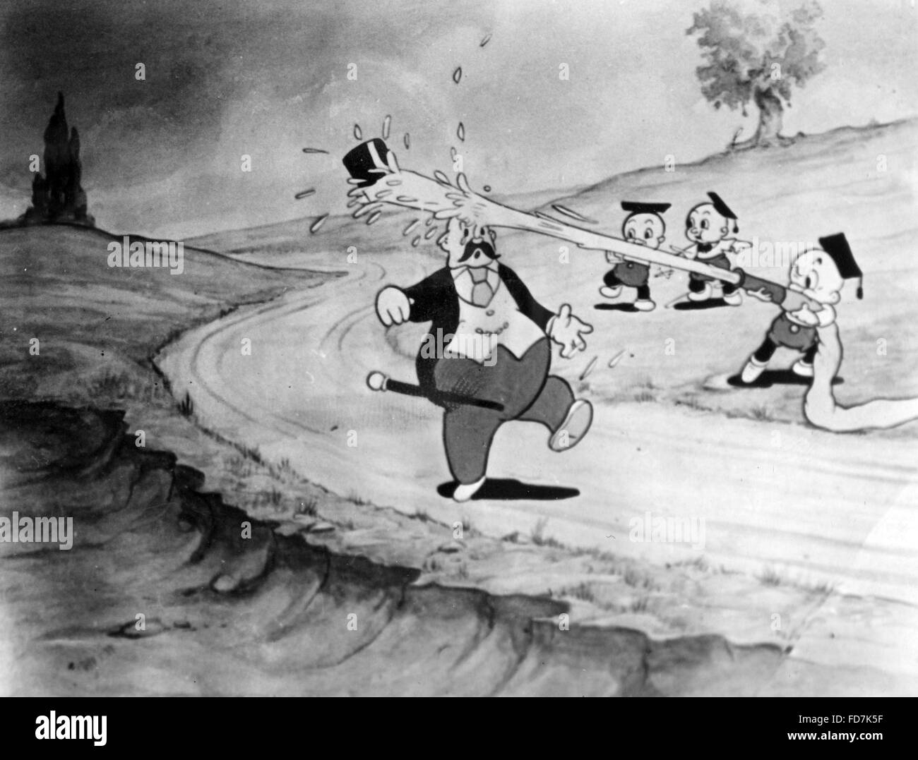 New Deal: Cartoon, 1936 Stock Photo