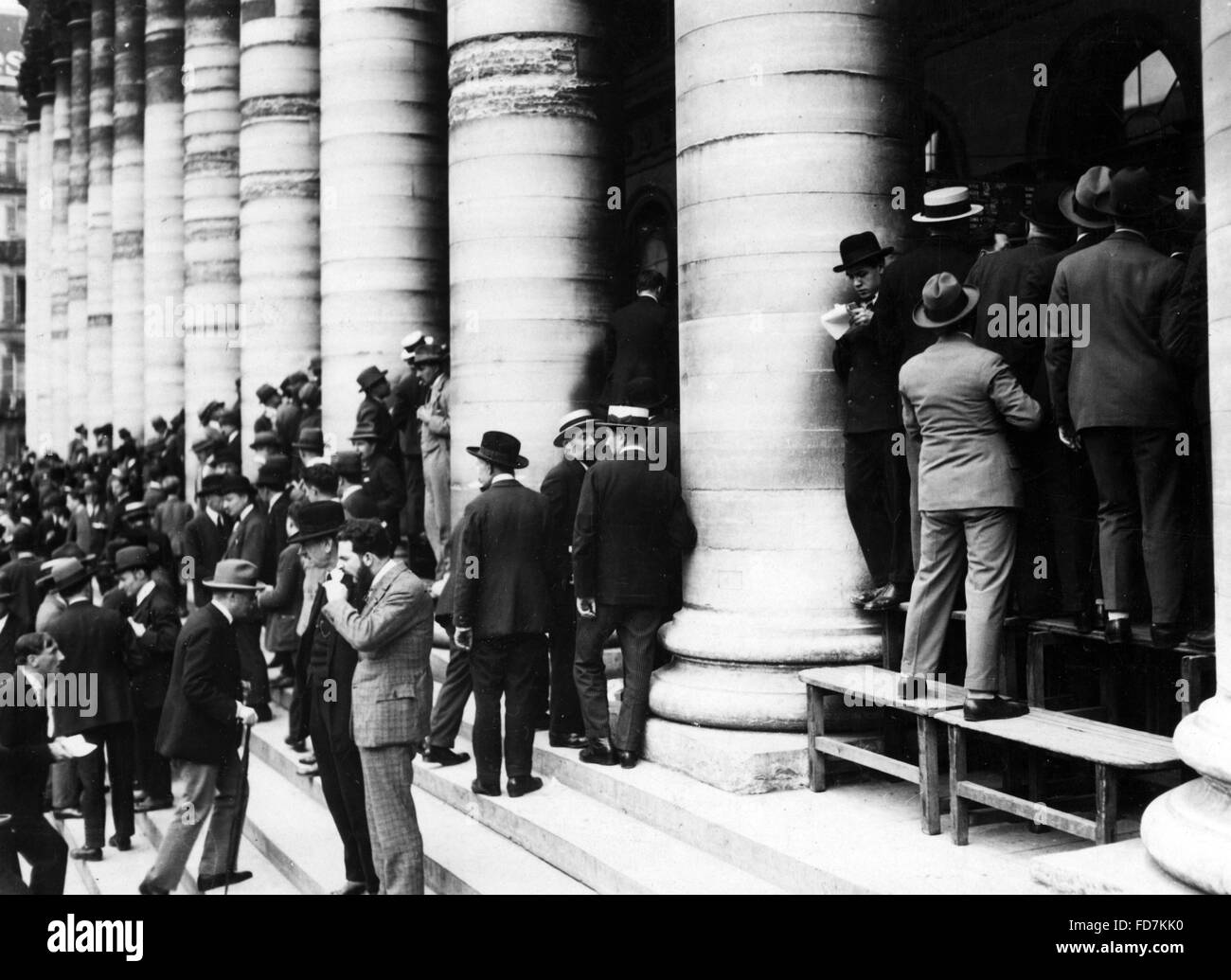 Black Friday in Paris, 1929 Stock Photo